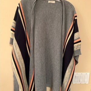 Sophie Rue Gray and Black Open Front shrug